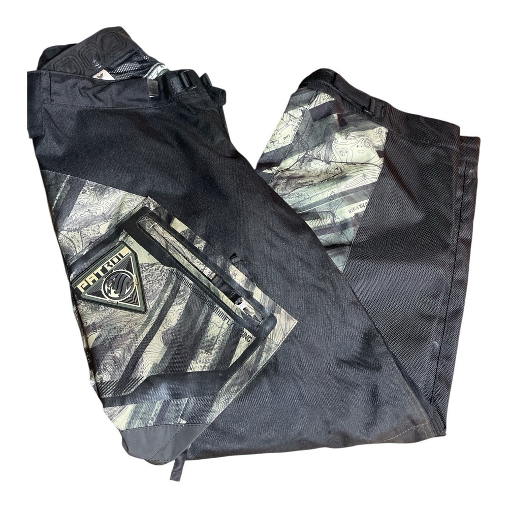 Fly Racing Patrol Over-Boot Black Pants w/Convertable‎ Zip Off Lower Leg Size 30